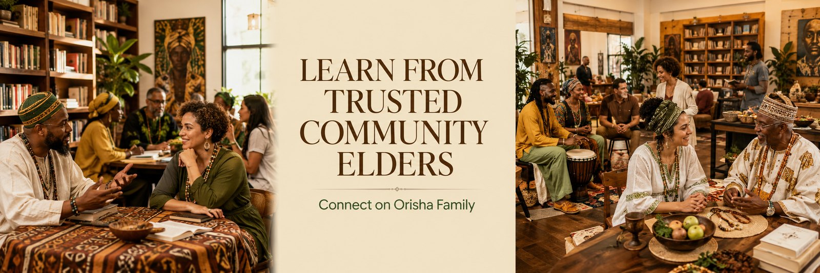 Learn from trusted community elders — connect on the Orisha Family network